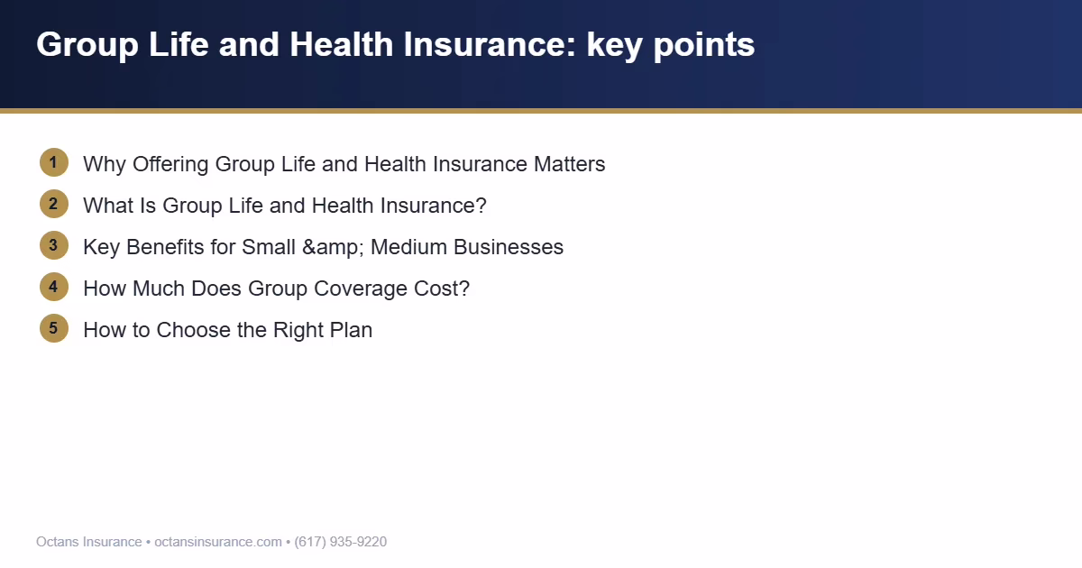 Group Life and Health Insurance key points summary