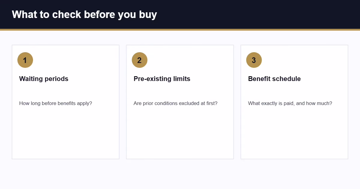 Supplemental health insurance buying checklist