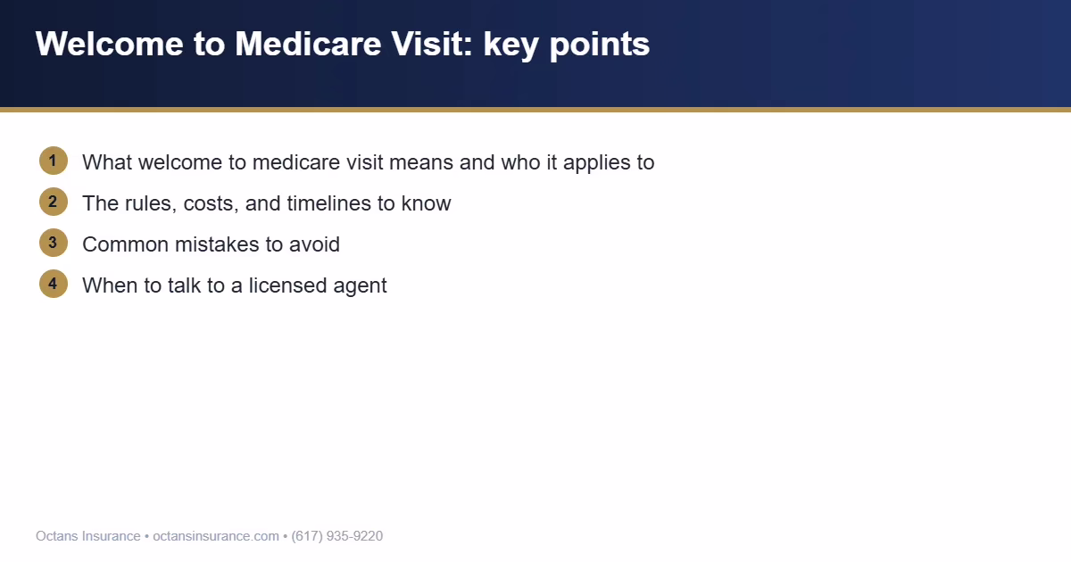 Welcome to Medicare Visit key points summary